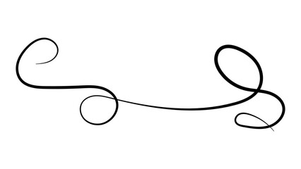 Elegant black swirl designs, ornate and decorative. Swirl patterns for decorative use, ornate and intricate. Perfect for adding elegant, Calligraphy swirl tails. Vector text underline flourishes