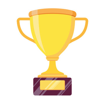 3D vector icon image of throphy