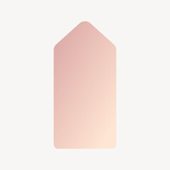 Pink and orange badge, gradient design badge collage element vector