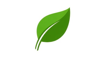 Green Leaf Icon Nature Eco Symbol