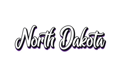 North Dakota typography design vector, usa state shirt design vector. North Dakota Jersey design vector, T-shirt design for usa