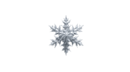 Free snowflake close-up view transparent background