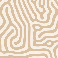 Organic background with rounded lines. Diffusion reaction seamless pattern.