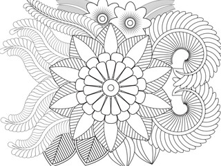 PrintFlowers Coloring Pages For Adules