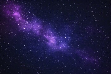 Obraz premium Starry sky background, purple night sky full of stars, glowing stars in the dark space, starry background, dark night, stars in the distance, starlight, dark background with a purple glow, night sky. 