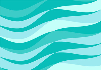 Fototapeta premium Modern abstract background with flowing, wavy lines in various shades of teal and light blue. Dynamic and calming for web, print, and digital art.