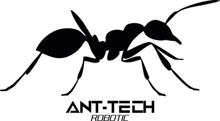 Robotic ant, Metallic insect Robotic, futuristic design, isolated cybernetic ant with glowing accents, robotic insect concept for futuristic