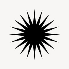 Minimalist sparkle line art illustration vector