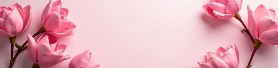 Fototapeta premium Elegant stationery, notepad; pink backdrop Empty space for inscription plan , orderly, elegant, background