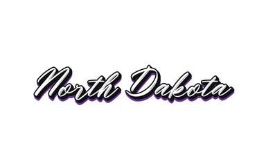 North Dakota typography design vector, usa state shirt design vector. North Dakota Jersey design vector, T-shirt design for usa