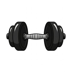 Naklejka premium dumbbell isolated on white background