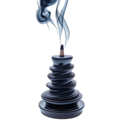 Abstract image of incense burner with smoke