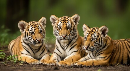 Obraz premium Tiger cub playing