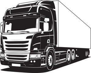 truck on a white background