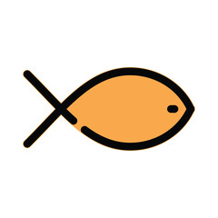 Fish icon design template
