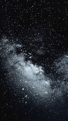 Obraz premium Starry sky background, black night sky full of stars, glowing stars in the dark space, starry background, dark night, stars in the distance, starlight, dark background with a black glow, night sky. 