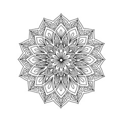 Fototapeta premium Ornamental luxury mandala on Transparent Background PNG Generative AI