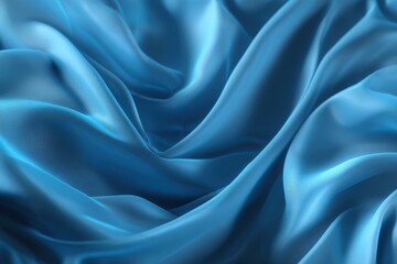 Obraz premium Blue Silk Drape Texture