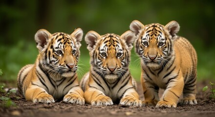 Fototapeta premium Tiger cub playing