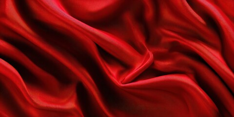 Obraz premium Red Fabric Drape Texture