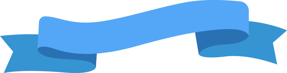 Obraz premium Blue Ribbon Banner