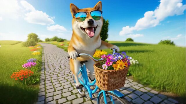 dog in a basket