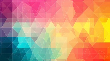 Obraz premium Colorful geometric pattern of overlapping triangles.