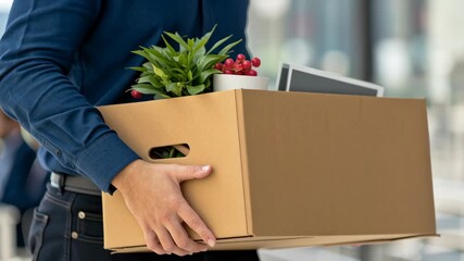 Economic crisis job loss layoff,Employee holding cardboard box job loss layoff economic crisis unemployment office stress. employment,worker,unemployment,fired,employee,corporate,recession