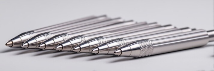 Futuristic Metallic Styluses with Identical Designs and Tips
