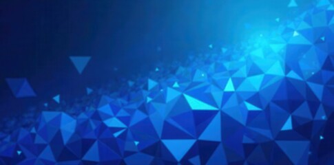 Obraz premium Bright blue minimal triangle mosaic Abstract geometric vector technology design , vector, wallpaper, element