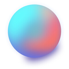 abstract glossy sphere, pastel pearl