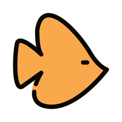 Fish icon design template