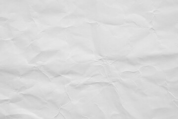Abstract white crumpled and creased recycle paper texture background