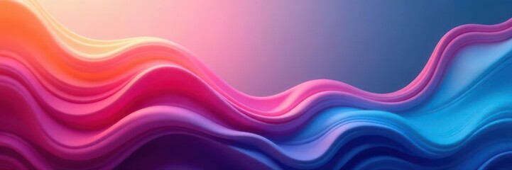 Obraz premium Subtle color gradients, flowing abstract forms, color, wave