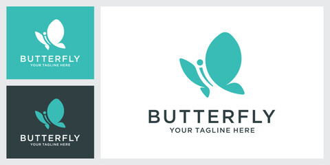 Butterfly vector logo design template