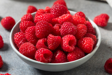 Organic Raw Red Raspberries