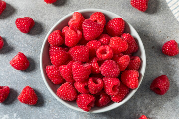 Organic Raw Red Raspberries