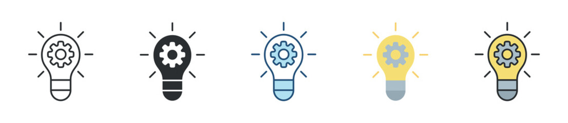 Innovation Icon Set Multiple Style Collection