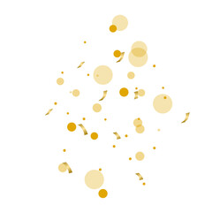Golden bokeh light with confetti explosion 