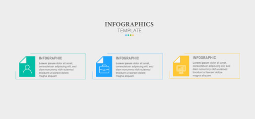 Obraz premium 3 Steps infographic design template