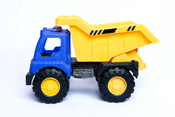 Blue and Yellow Dump Truck Toy