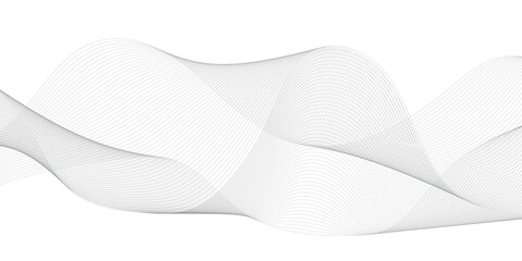 Undulate Grey Wave Swirl, frequency sound wave, twisted curve lines with blend effect. EPS10