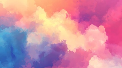 A vibrant, painterly abstract design.