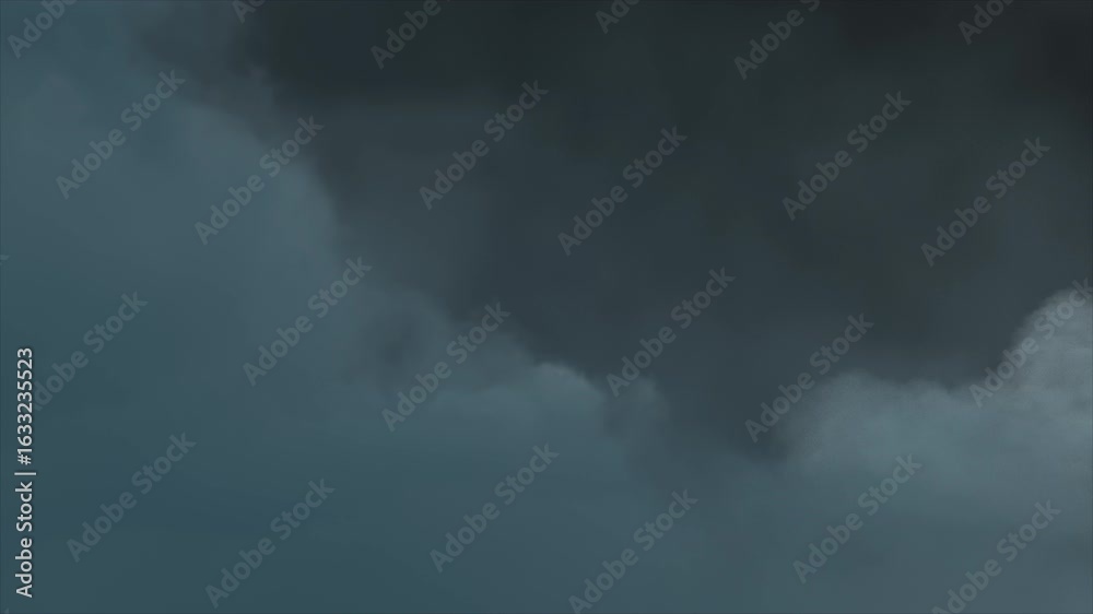 Wall mural soft clouds floating across transparent alpha. gentle white clouds drifting seamlessly with alpha ba