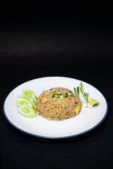 fried fish with rice