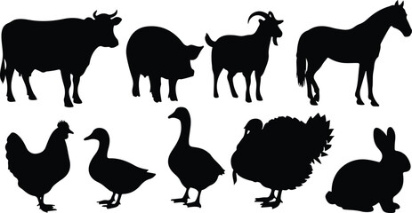 farm animal silhouette