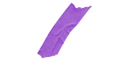 Isolated purple shape diagonally oriented on a black background with jagged edges visible in the image