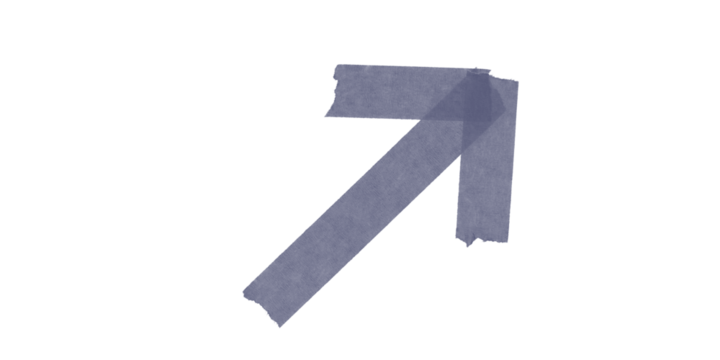 A single blue arrow pointing towards the upper right corner on a black background is displayed here