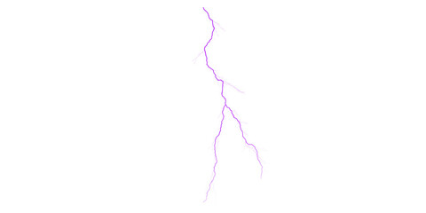 A vibrant magenta lightning bolt striking down against a stark black background in a digital illustration