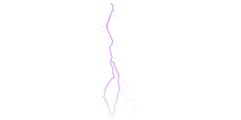 A striking image of a vibrant purple lightning bolt against a stark black background creating contrast